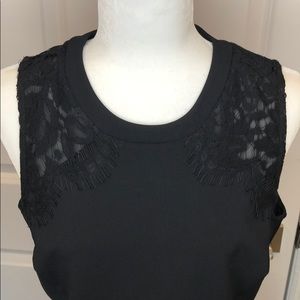 MOVING SALE MUST GO black dress with lace detail